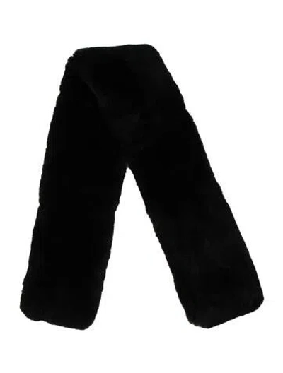 Pre-owned Barneys New York Fur Scarf In Black