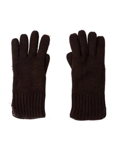 Pre-owned Barneys New York Gloves In Brown