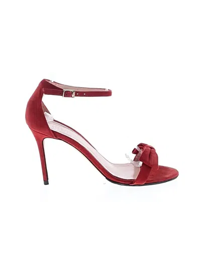Pre-owned Barneys New York Heels In Red