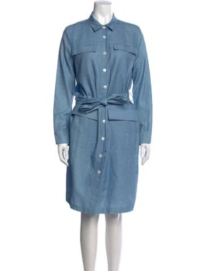 Pre-owned Barneys New York Knee-length Dress In Blue