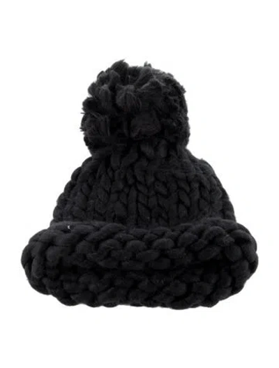Pre-owned Barneys New York Knit Beanie In Black