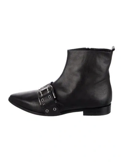 Pre-owned Barneys New York Leather Boots In Black