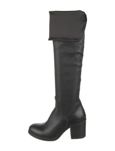 Pre-owned Barneys New York Leather Boots In Black