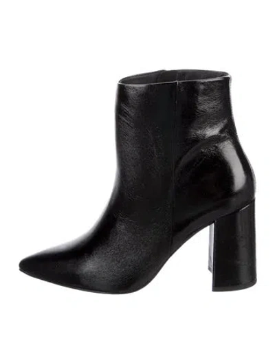 Pre-owned Barneys New York Leather Boots In Black