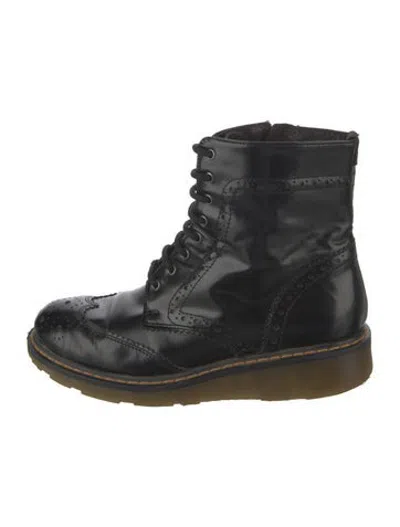 Pre-owned Barneys New York Leather Boots In Black
