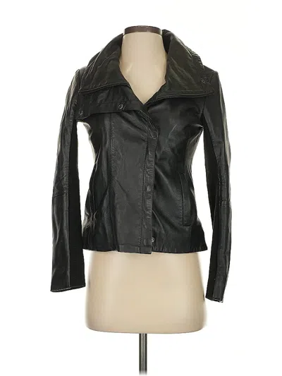 Pre-owned Barneys New York Leather Jacket In Black