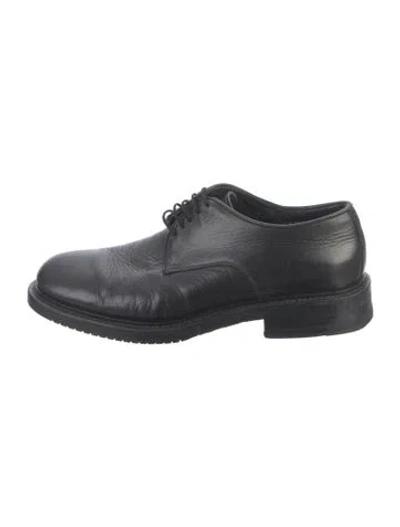 Pre-owned Barneys New York Leather Oxfords In Black