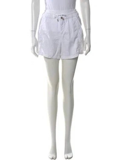 Pre-owned Barneys New York Linen Mini Shorts In White