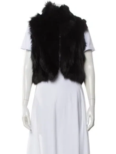 Pre-owned Barneys New York Mink Fur Jacket In Black