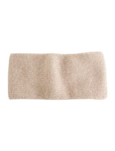 Pre-owned Barneys New York Neutral Cashmere Headband