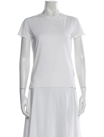 Pre-owned Barneys New York Nylon Crew Neck T-shirt In White
