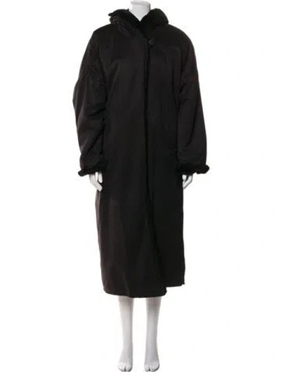 Pre-owned Barneys New York Nylon Parka In Black