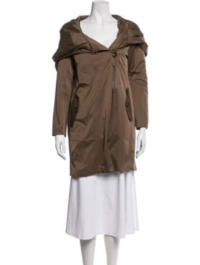 Pre-owned Barneys New York Parka In Brown
