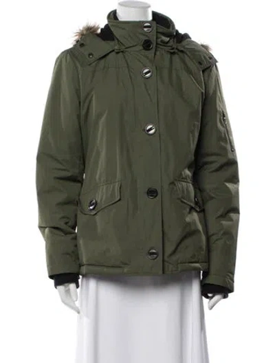 Pre-owned Barneys New York Parka In Green