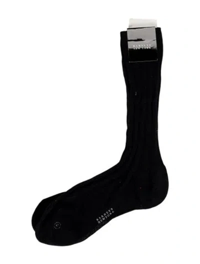 Pre-owned Barneys New York Solid Socks In Blue