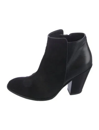 Pre-owned Barneys New York Suede Boots In Black