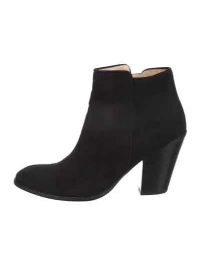Pre-owned Barneys New York Suede Boots In Black