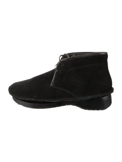 Pre-owned Barneys New York Suede Boots In Black