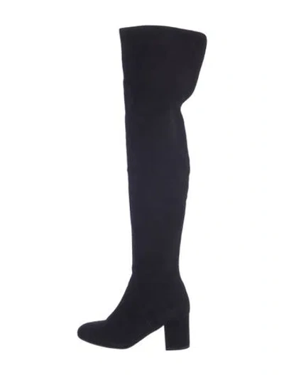 Pre-owned Barneys New York Suede Boots In Blue