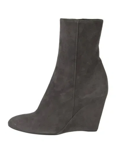 Pre-owned Barneys New York Suede Boots In Grey