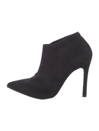 Pre-owned Barneys New York Suede Mules In Black