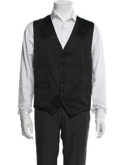 Pre-owned Barneys New York Suit Vest In Black