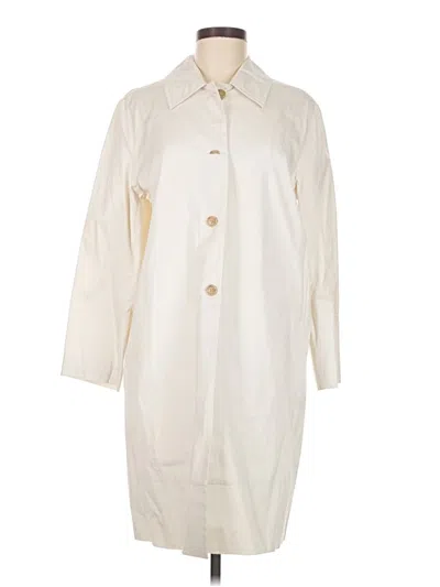 Pre-owned Barneys New York Trenchcoat In White