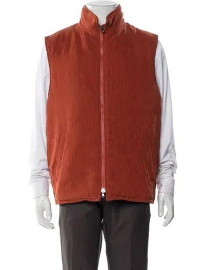 Pre-owned Barneys New York Vest In Orange