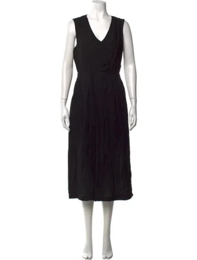 Pre-owned Barneys New York V-neck Jumpsuit In Black