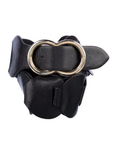 Pre-owned Barneys New York Wide Leather Buckle In Multi
