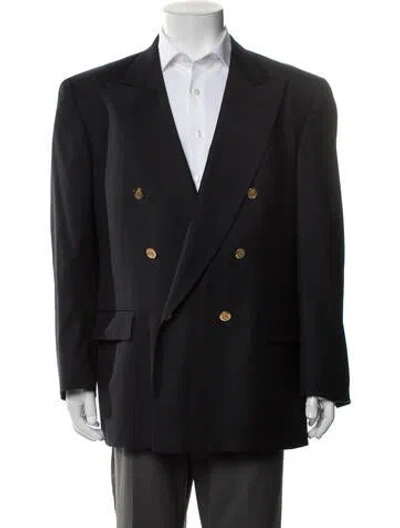 Pre-owned Barneys New York Wool Blazer In Blue