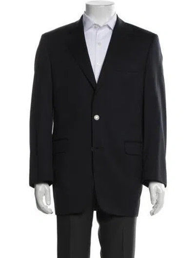 Pre-owned Barneys New York Wool Blazer In Blue