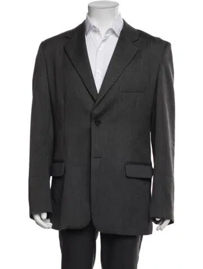 Pre-owned Barneys New York Wool Blazer In Gray