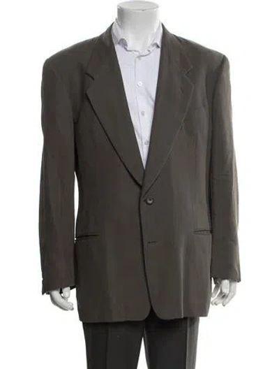 Pre-owned Barneys New York Wool Blazer In Green