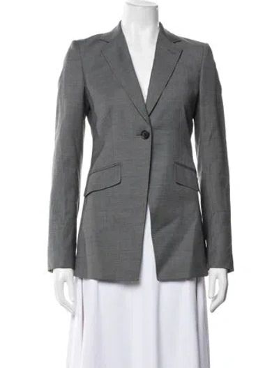 Pre-owned Barneys New York Wool Blazer In Grey