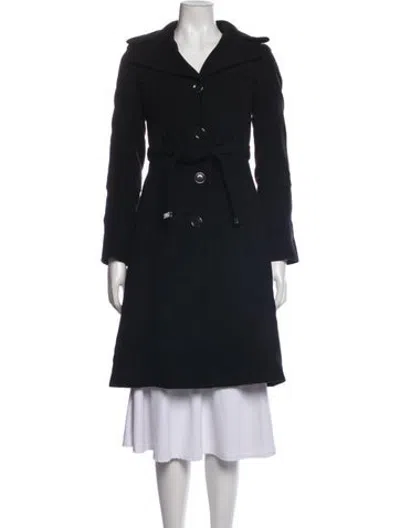 Pre-owned Barneys New York Wool Coat In Black