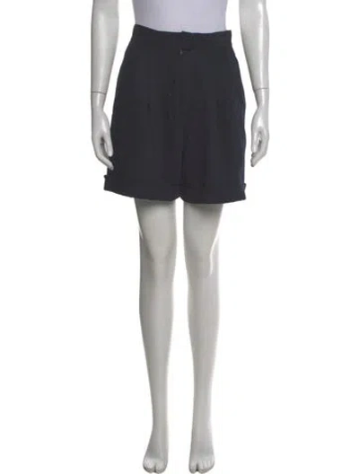 Pre-owned Barneys New York Wool Knee-length Shorts W/ Tags In Gray