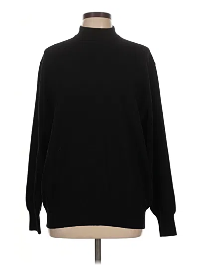 Pre-owned Barneys New York Wool Pullover Sweater In Black
