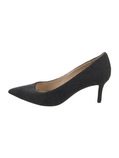 Pre-owned Barneys New York Wool Pumps In Black