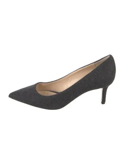 Pre-owned Barneys New York Wool Pumps In Blue