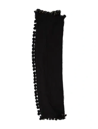 Pre-owned Barneys New York Wool Scarf In Black