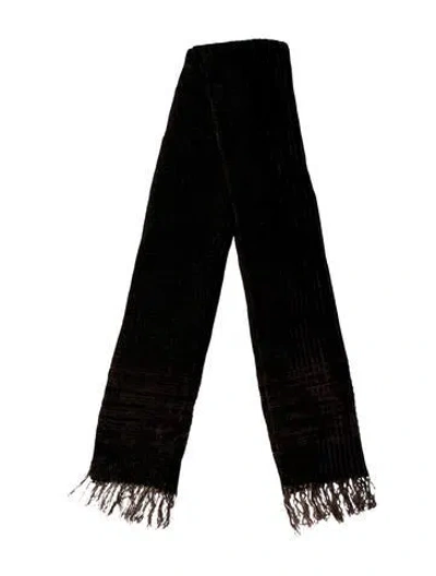 Pre-owned Barneys New York Wool Scarf In Brown