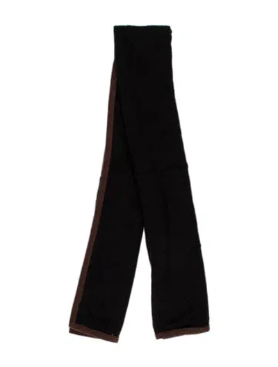 Pre-owned Barneys New York Wool Scarf In Brown