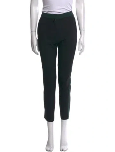 Pre-owned Barneys New York Wool Skinny Leg Pants In Black