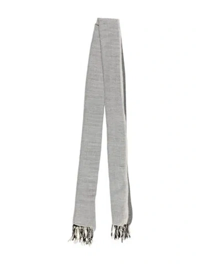 Pre-owned Barneys New York Wool Stole In Black