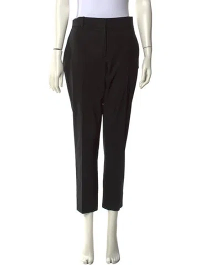 Pre-owned Barneys New York Wool Straight Leg Pants In Black