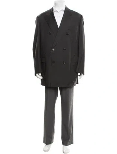 Pre-owned Barneys New York Wool Two-piece Blazer In Black