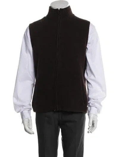 Pre-owned Barneys New York Wool Vest In Blue