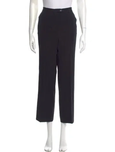 Pre-owned Barneys New York Wool Wide Leg Pants In Blue