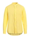 Baronio Man Shirt Yellow Size Xxl Linen